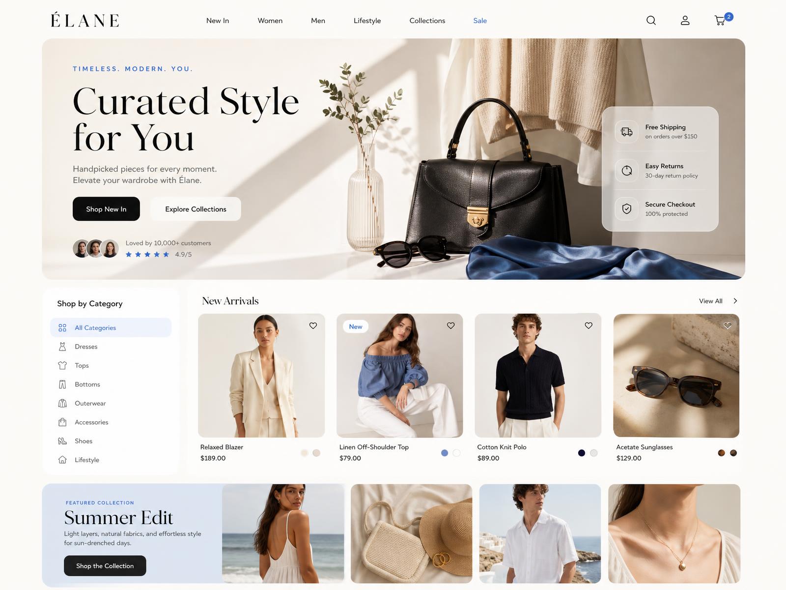 Boutique E-commerce Website